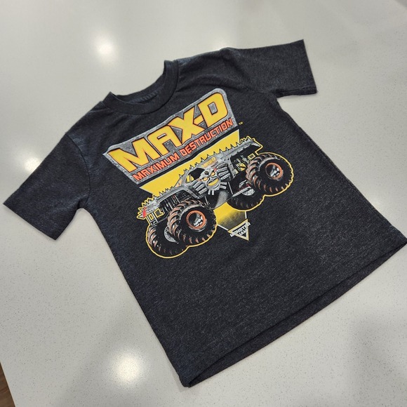 MONSTER JAM Max-D Maximum Destruction Graphic Boys Size 2T Black Shirt NWOT - Picture 6 of 6